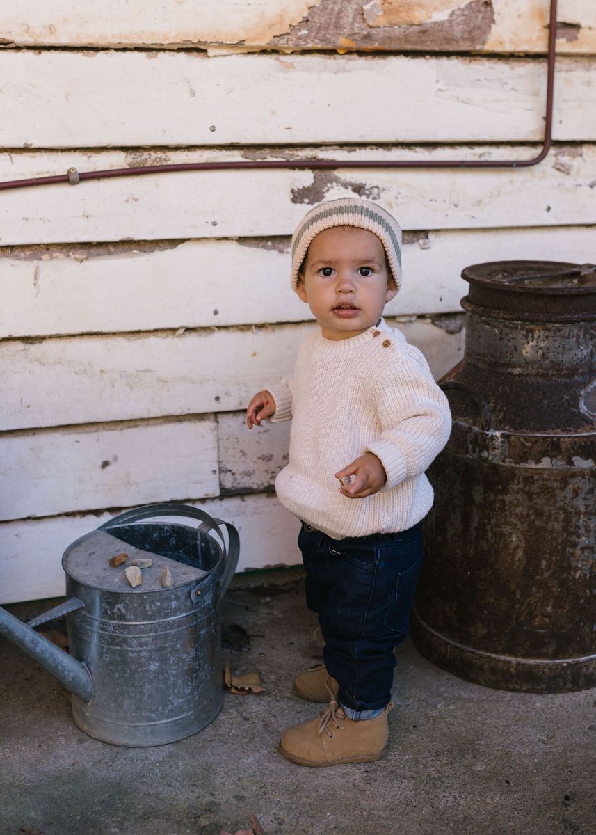 Beanie | Tokyo - Sage Stripe