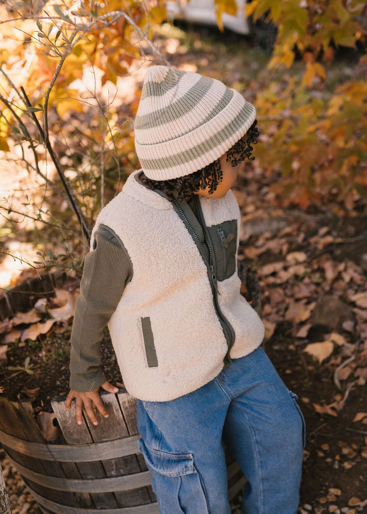 Beanie | Tokyo - Sage Stripe