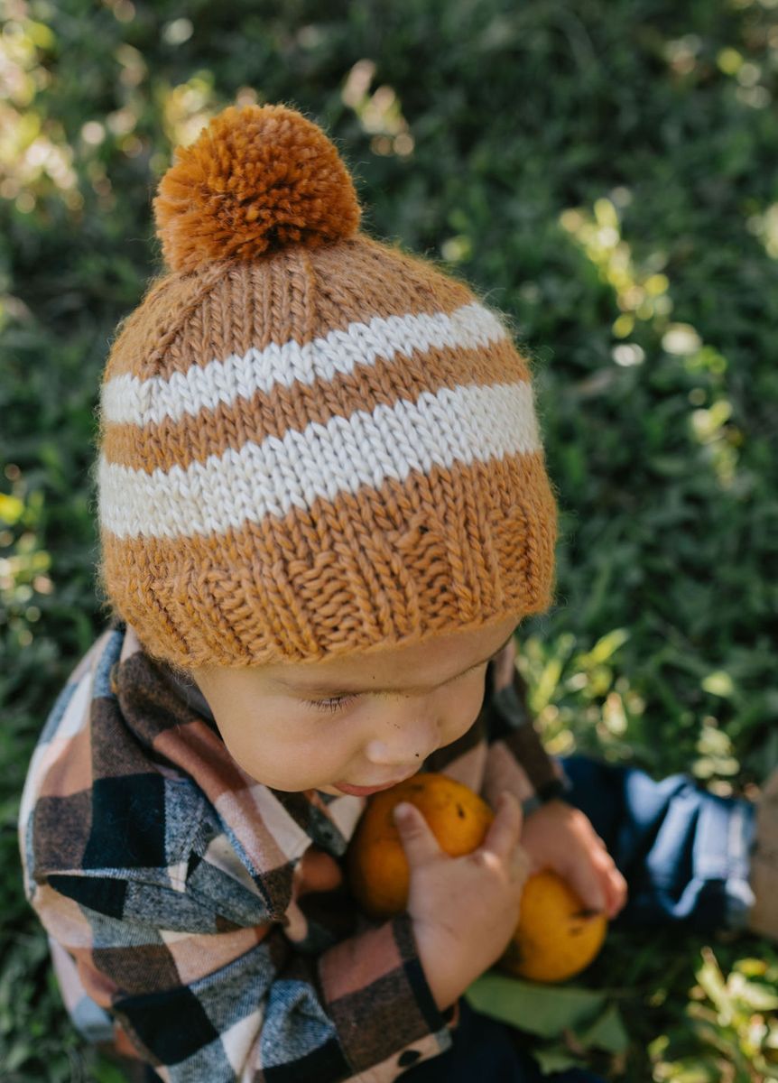 Beanie | Retro - Caramel and Cream