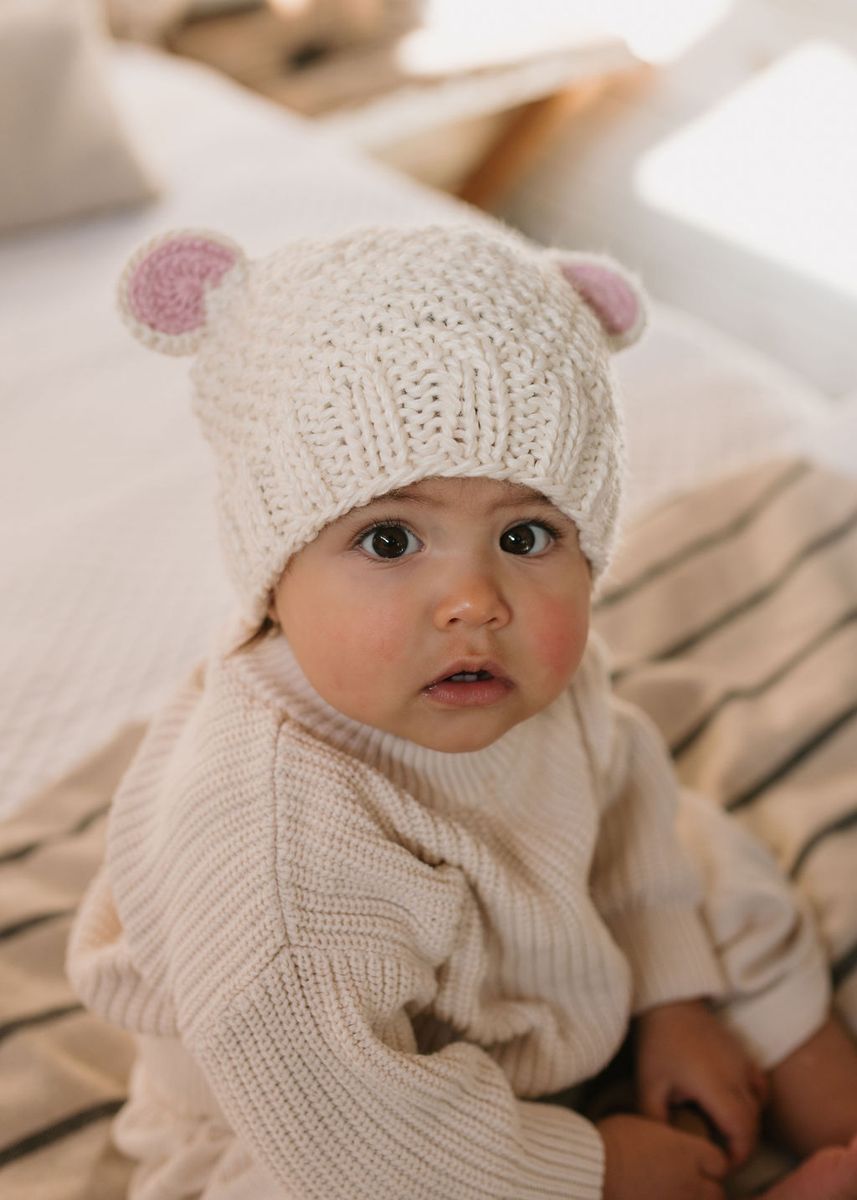 Beanie | Bear - Cream