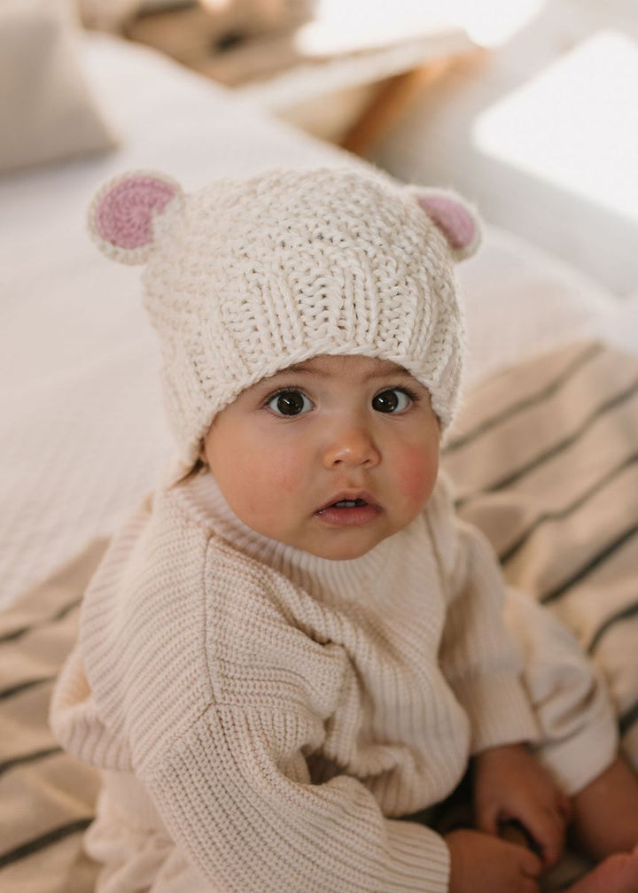 Beanie | Bear - Cream