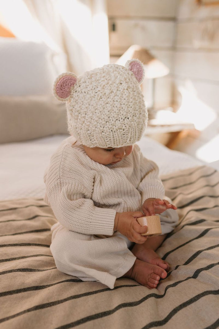 Beanie | Bear - Cream