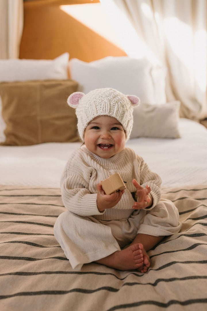 Beanie | Bear - Cream