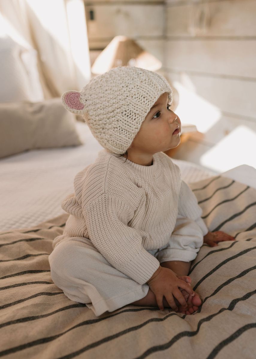 Beanie | Bear - Cream