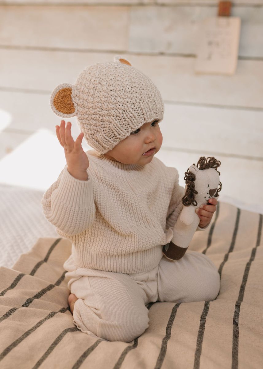 Beanie | Bear - Oatmeal