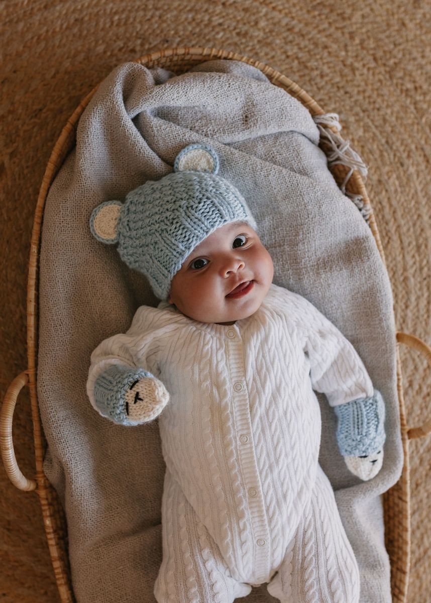 Beanie | Bear - Blue