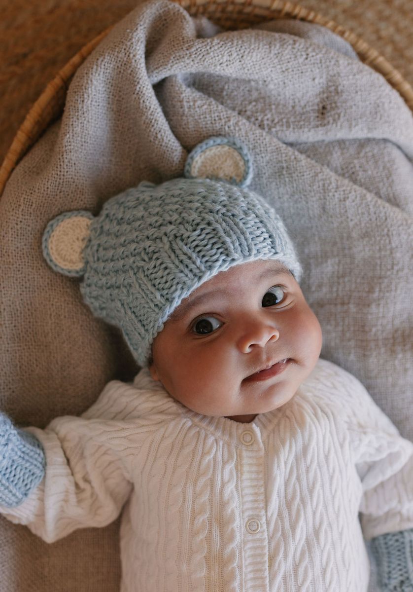 Beanie | Bear - Blue