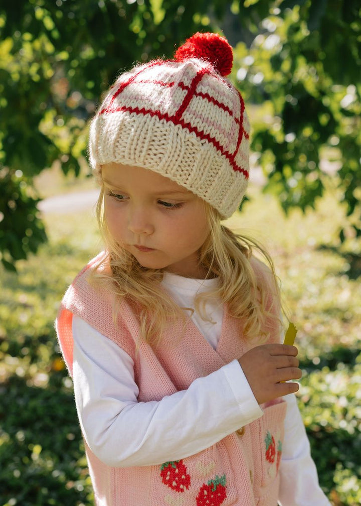 Beanie | Crossroads - Pink and Red