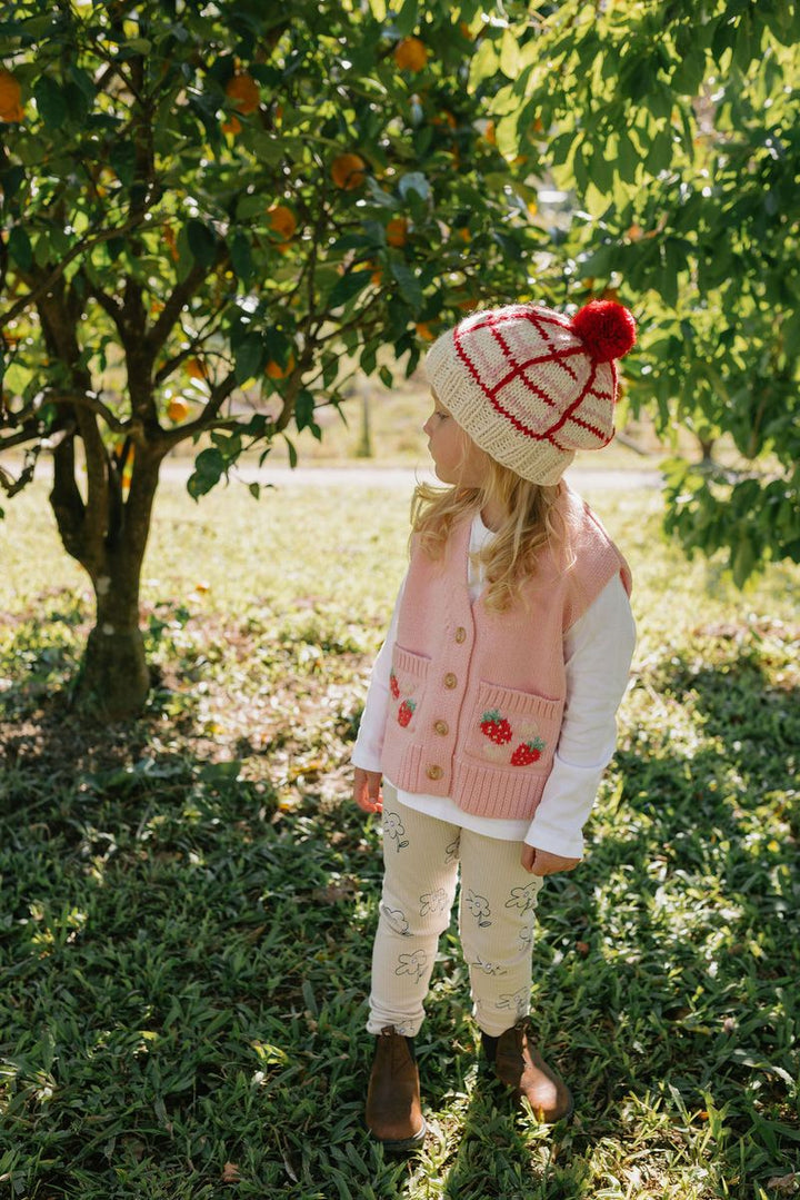 Beanie | Crossroads - Pink and Red