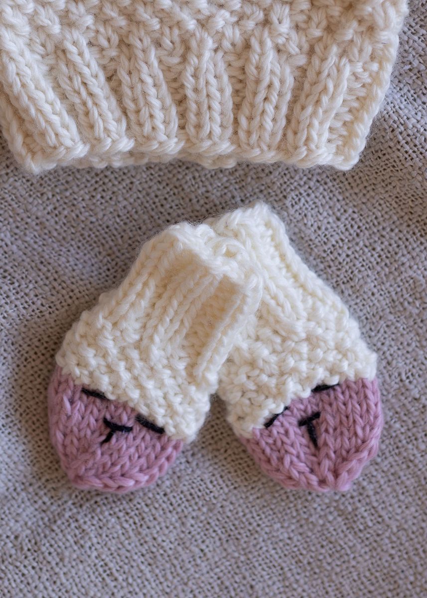 Mittens | Bear - Cream