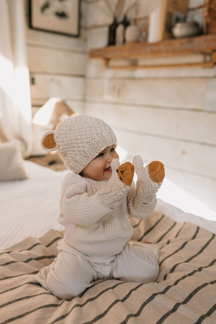 Mittens | Bear - Oatmeal
