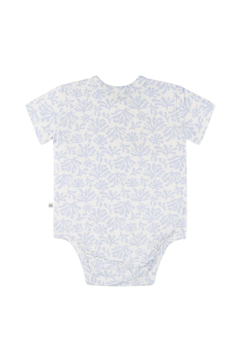 Bodysuit | Short Sleeve - Sky Coral