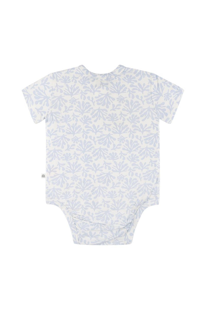 Bodysuit | Short Sleeve - Sky Coral