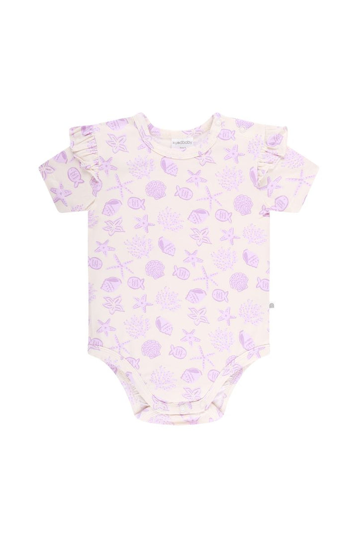 Bodysuit | Short Sleeve with Frill - Shell Collector
