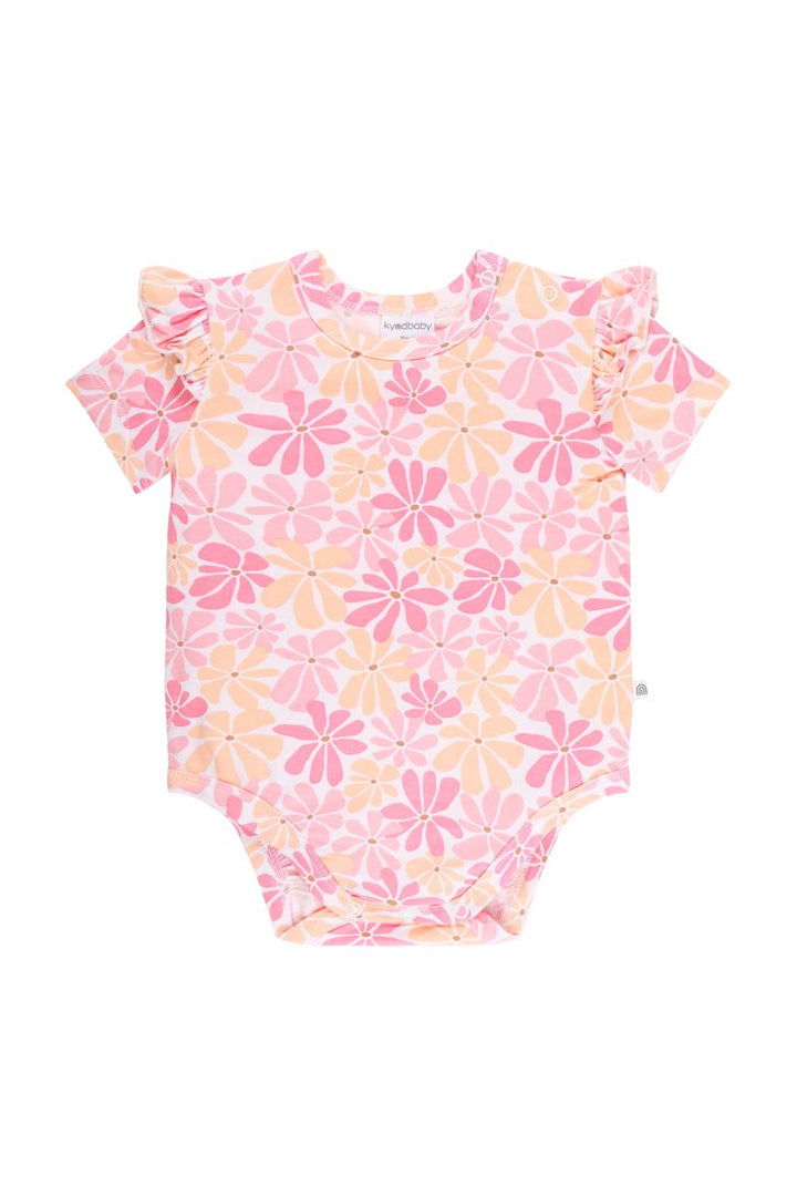 Bodysuit | Short Sleeve with Frill - Palm Cove