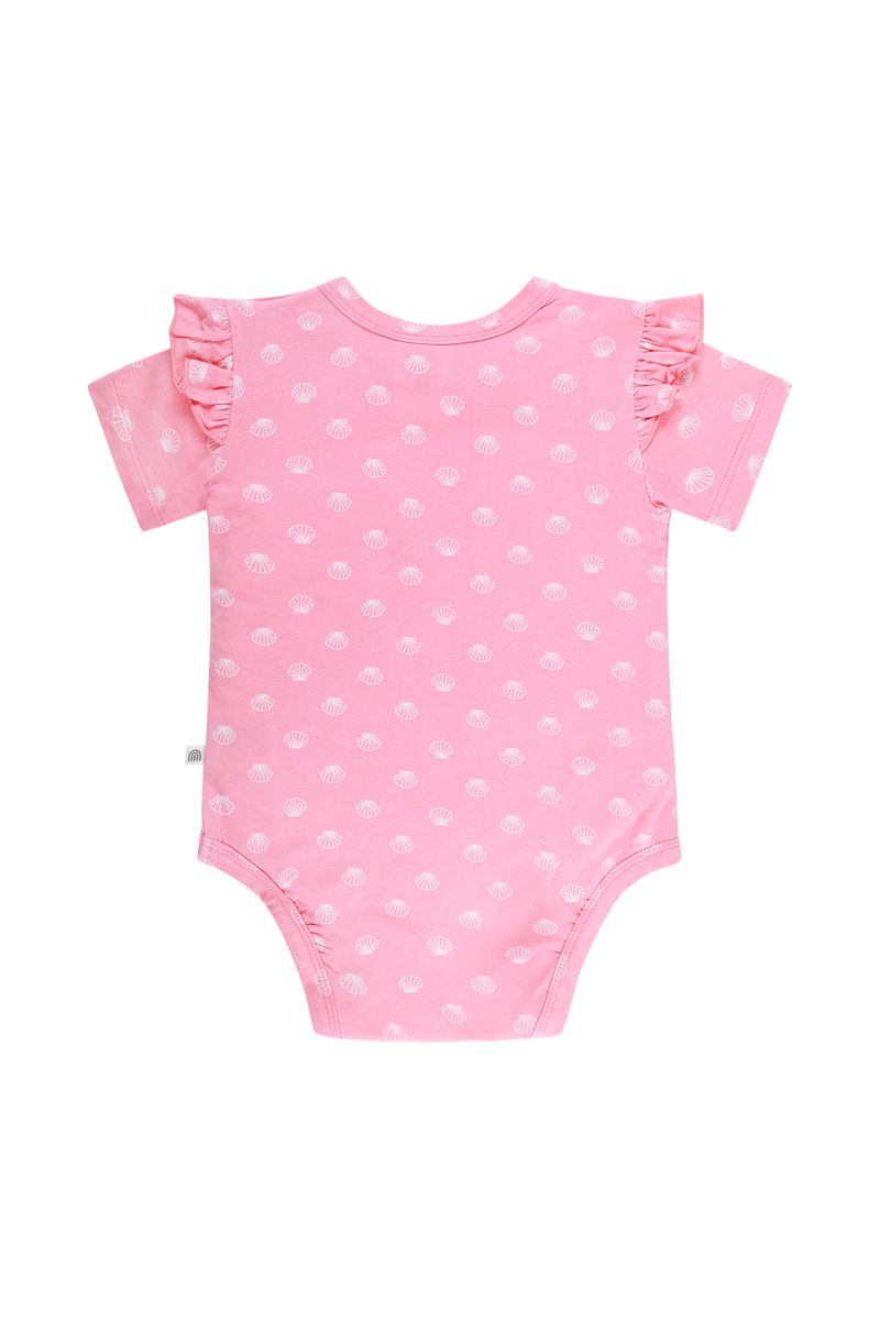 Bodysuit | Short Sleeve with Frill - Seashells