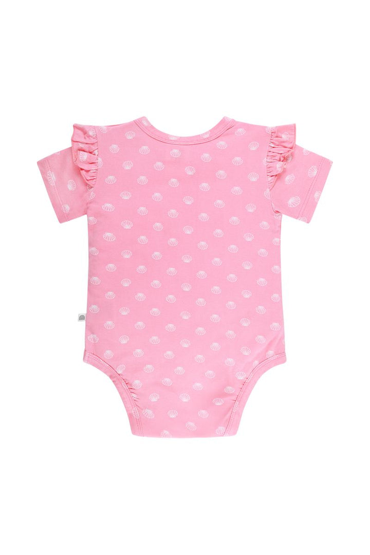 Bodysuit | Short Sleeve with Frill - Seashells