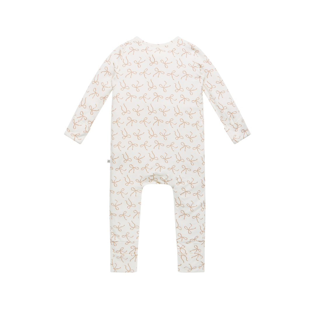 Onesie | Day or Night - Ivory Bow