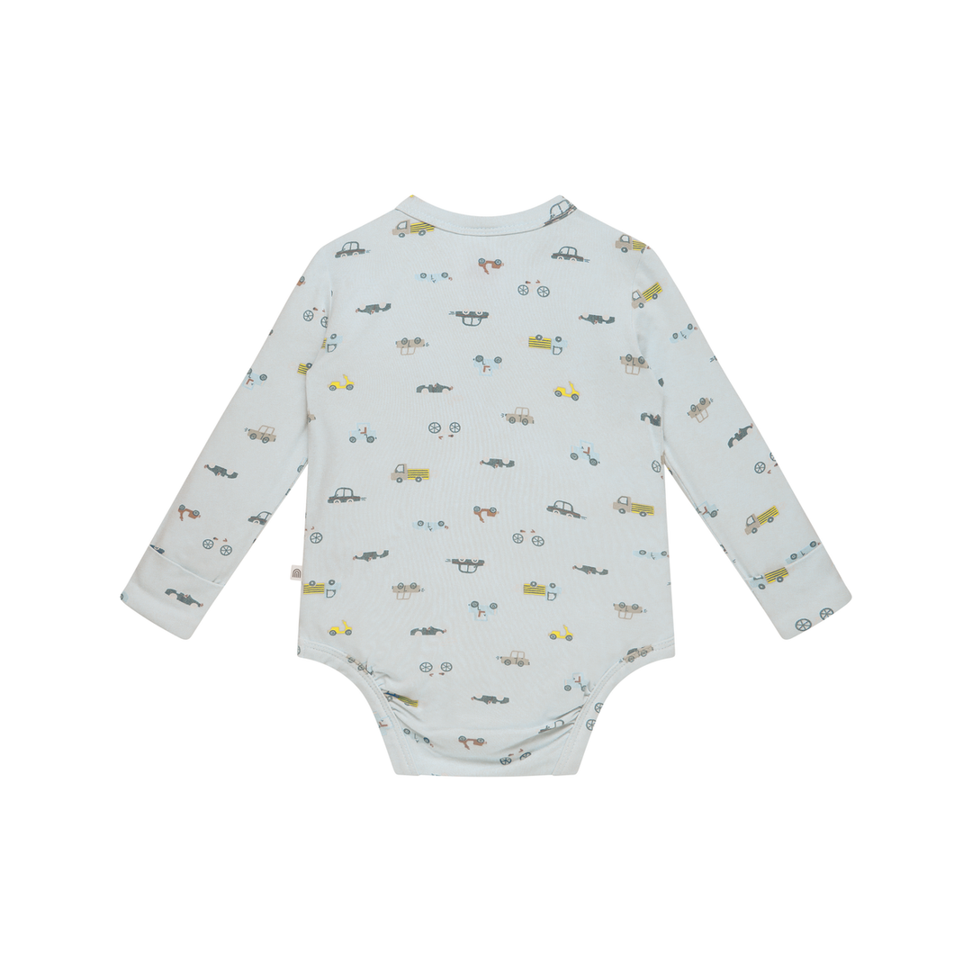 Bodysuit | Long Sleeve - Blue Haze Cars