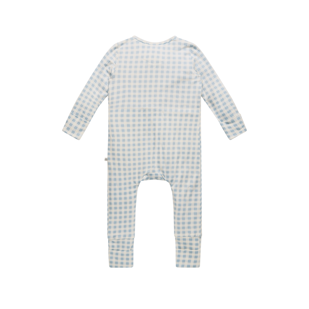 Onesie | Day or Night - Blue Gingham