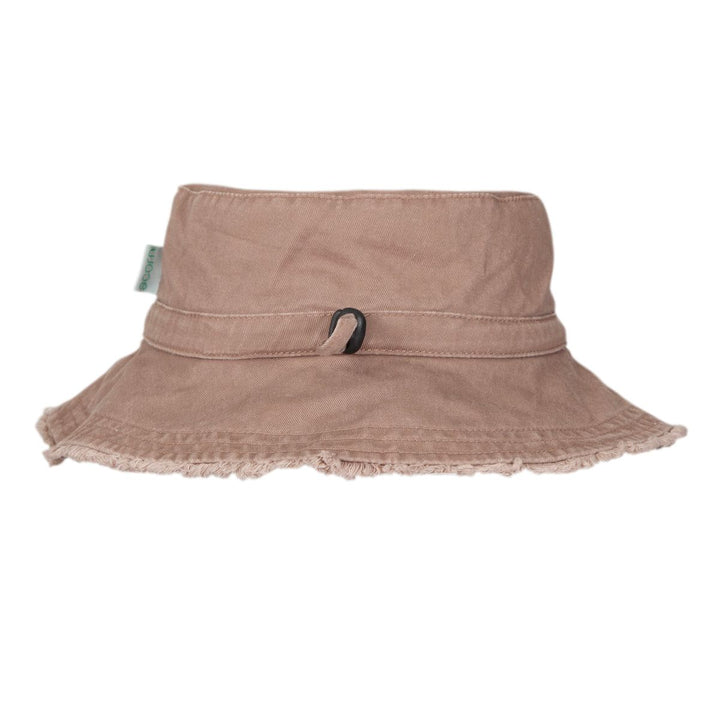 Adult Frayed Bucket Hat -  Mocha