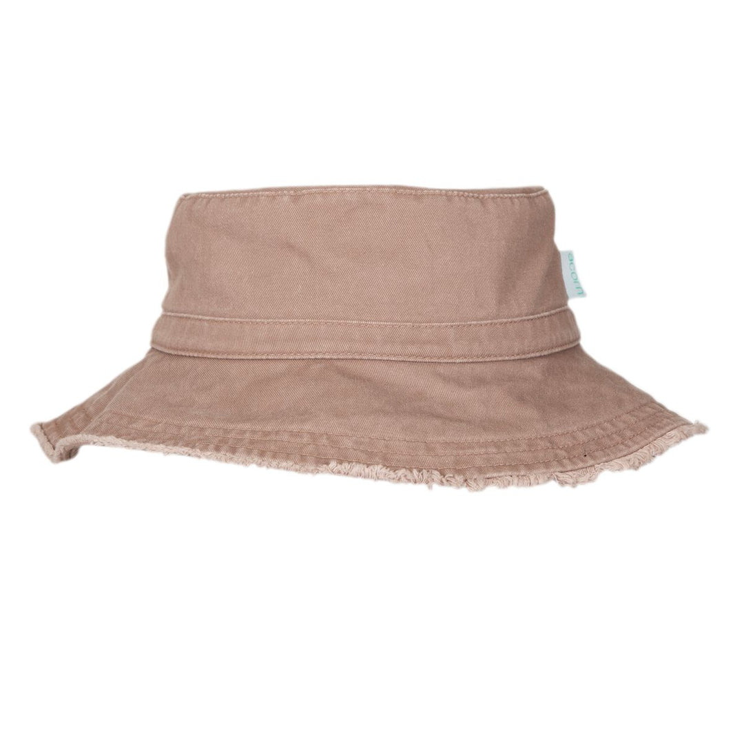 Adult Frayed Bucket Hat -  Mocha