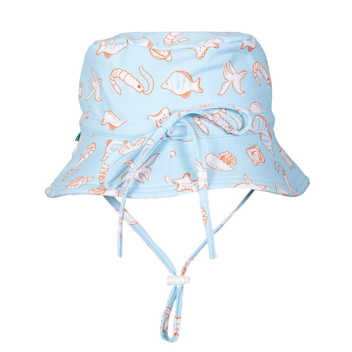 Swim Hat | Wide Brim - Marine Friends