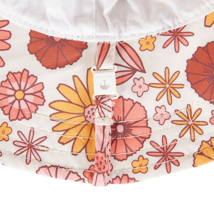 Hat | Wide Brim - Retro Blooms