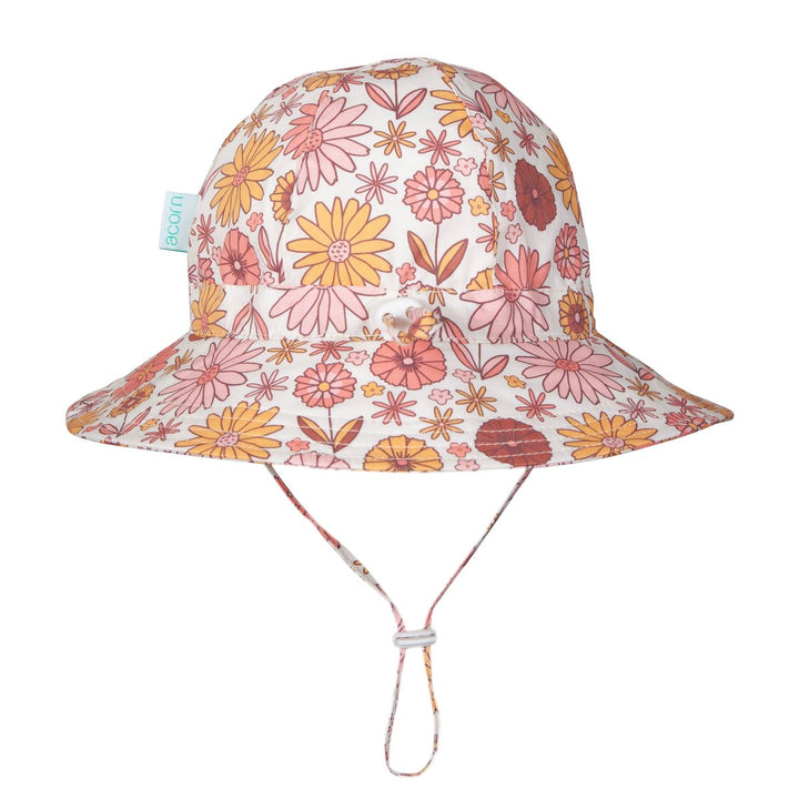 Hat | Wide Brim - Retro Blooms