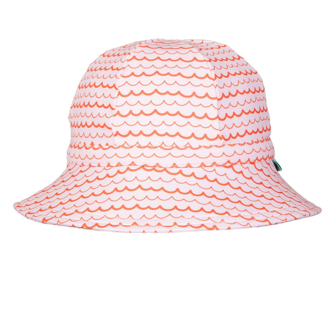 Swim Hat | Wide Brim - Pink Ripples