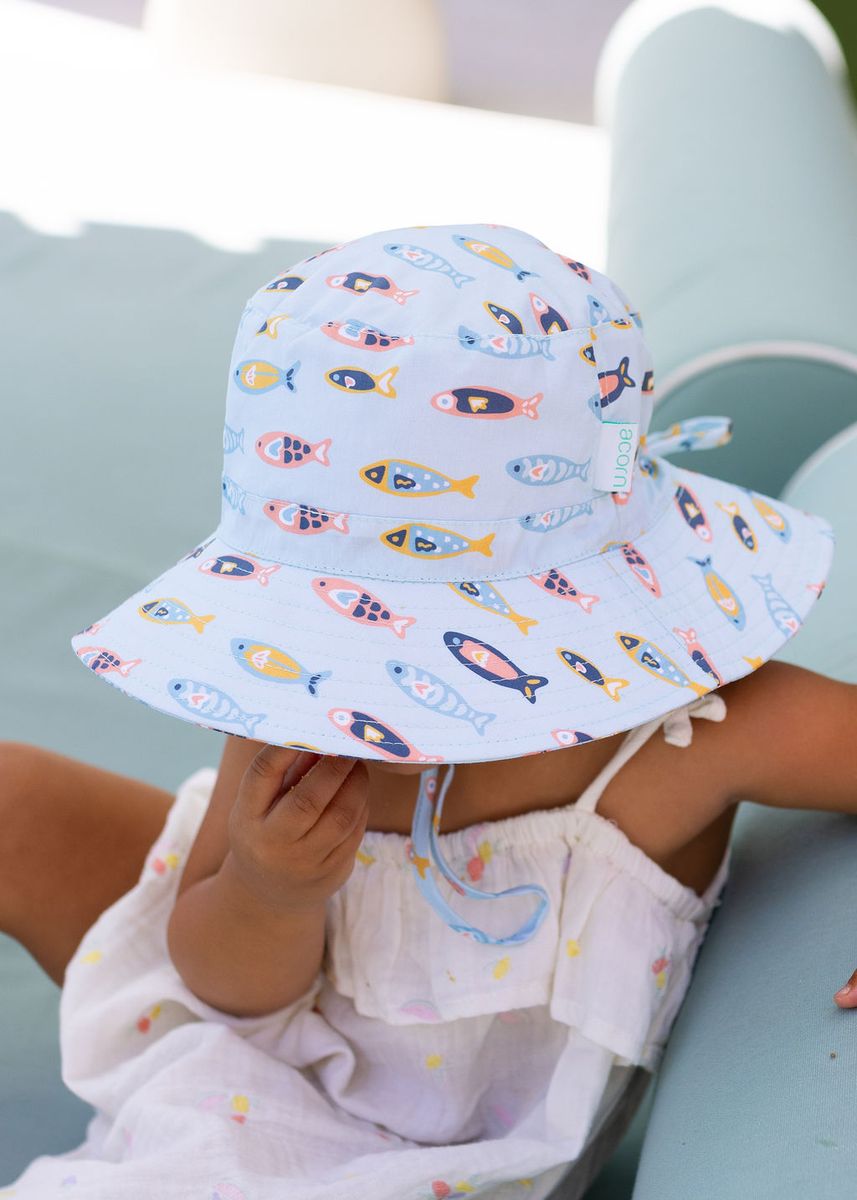 Hat | Wide Brim - Rainbow Fish