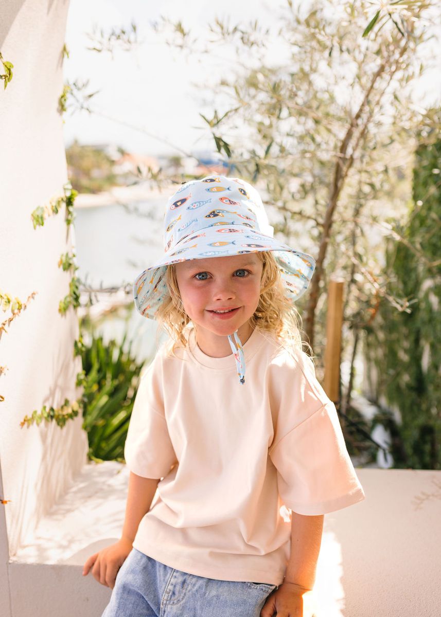 Hat | Wide Brim - Rainbow Fish