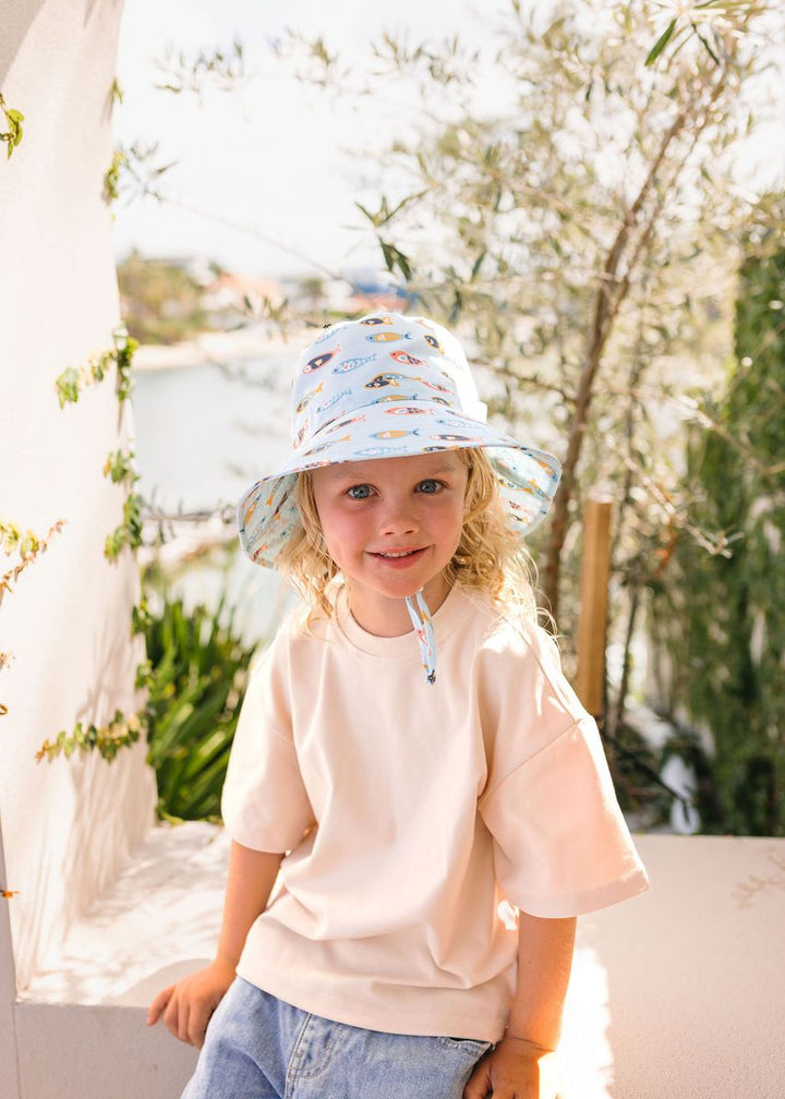 Hat | Wide Brim - Rainbow Fish