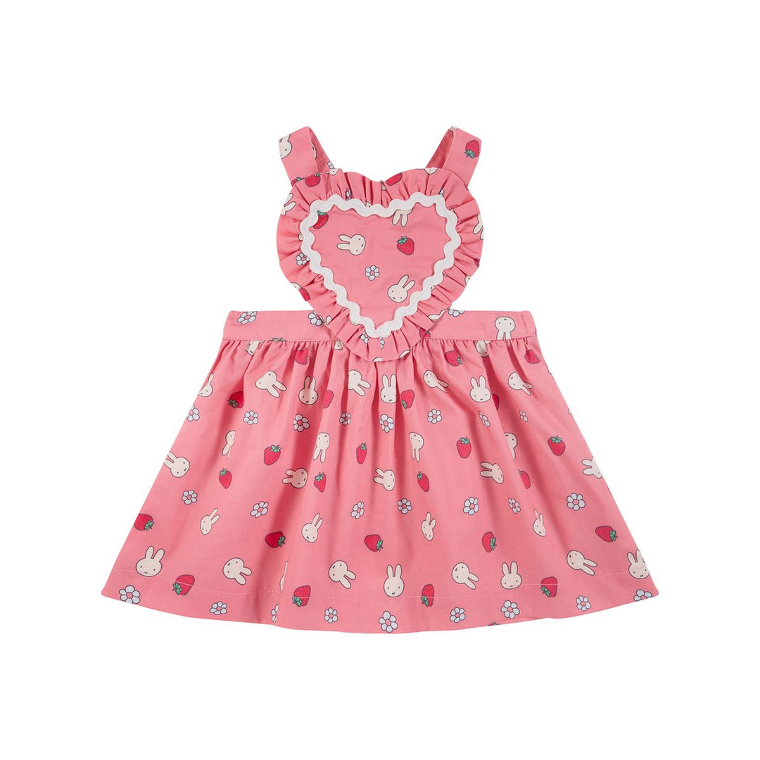 Heart Pinafore | Miffy - Strawberry