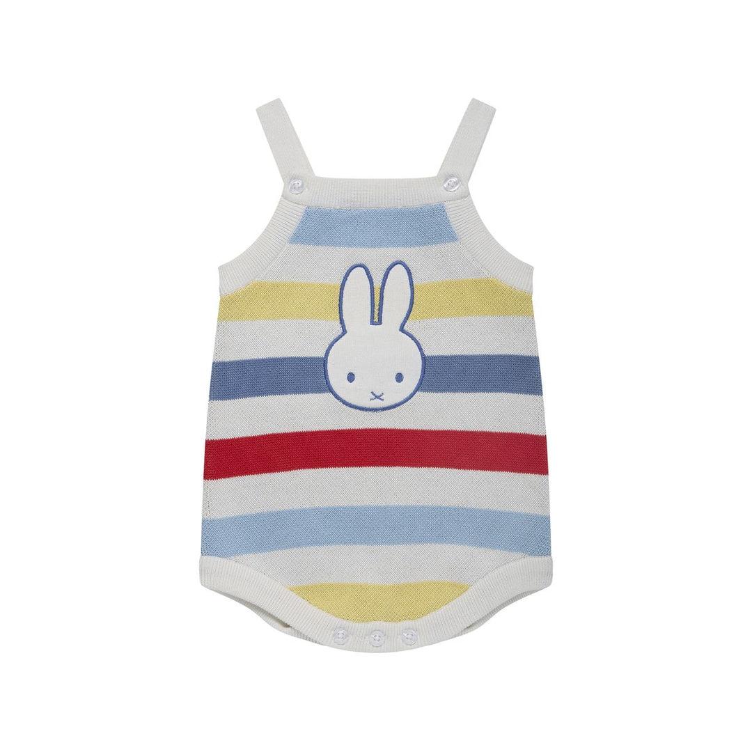 Knit Romper | Miffy - Multi Stripe