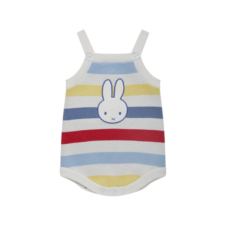 Knit Romper | Miffy - Multi Stripe