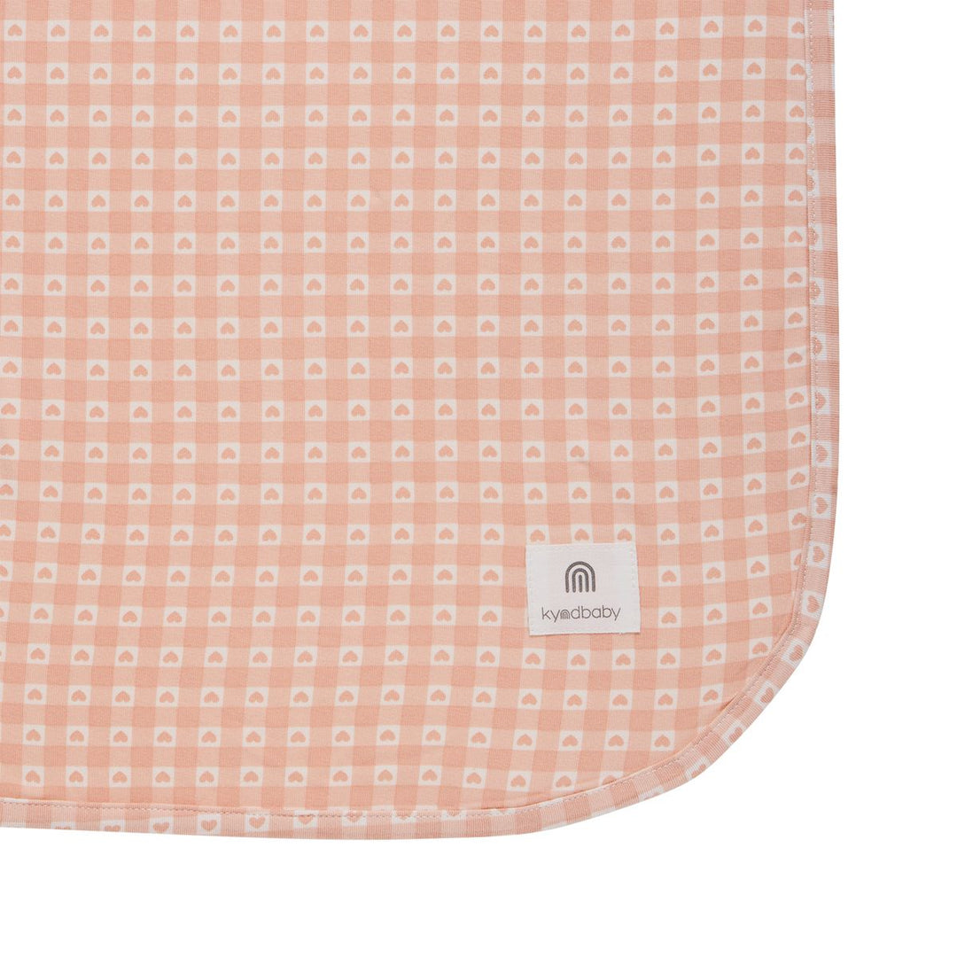 Large Stretchy Swaddle - Heart Gingham
