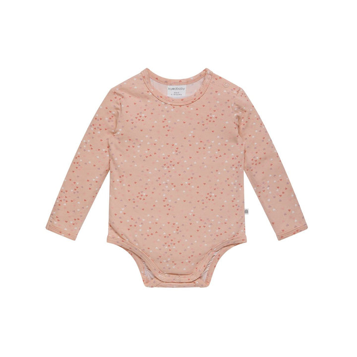 Bodysuit | Long Sleeve - Pink Heart