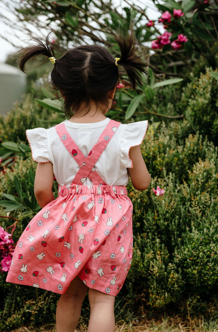 Heart Pinafore | Miffy - Strawberry