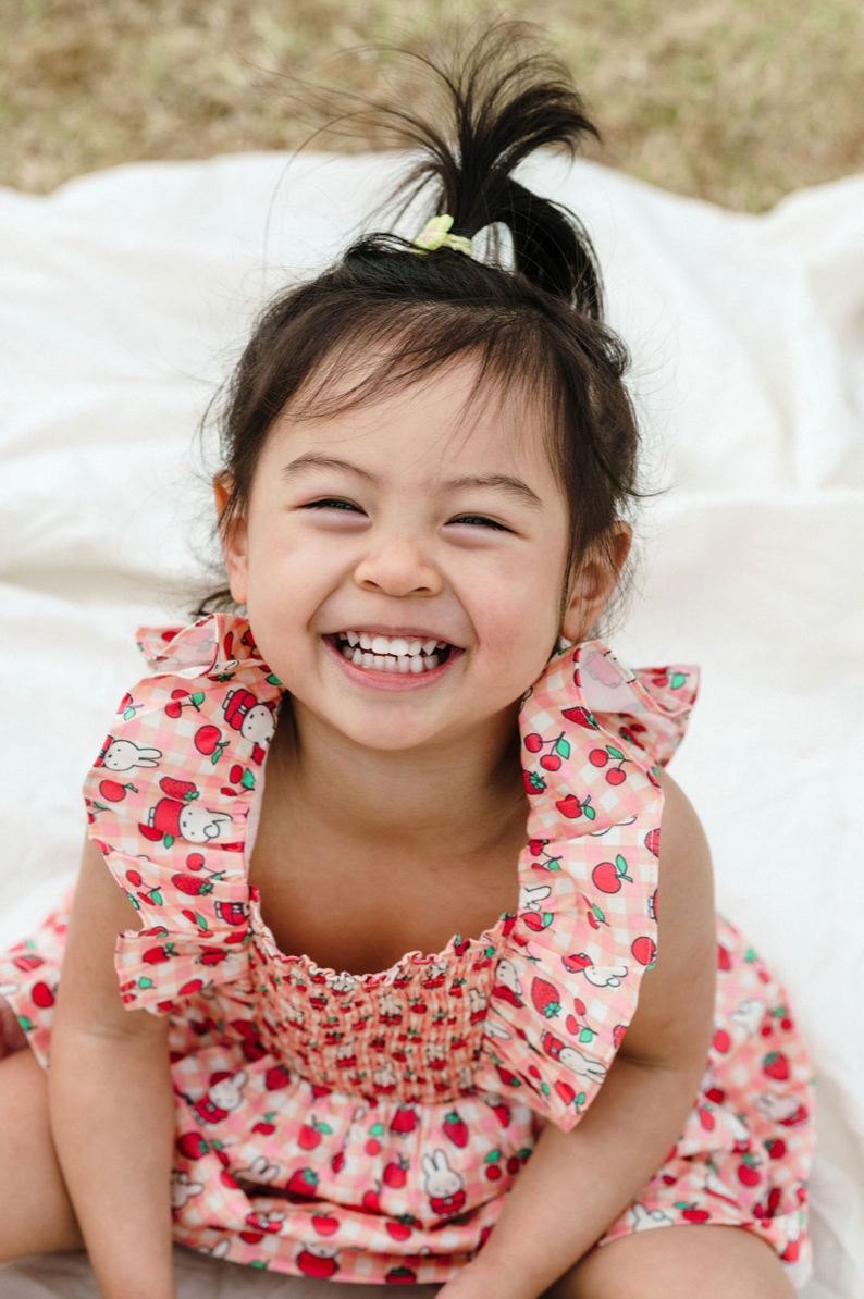 Smock Dress | Miffy - Berry Check