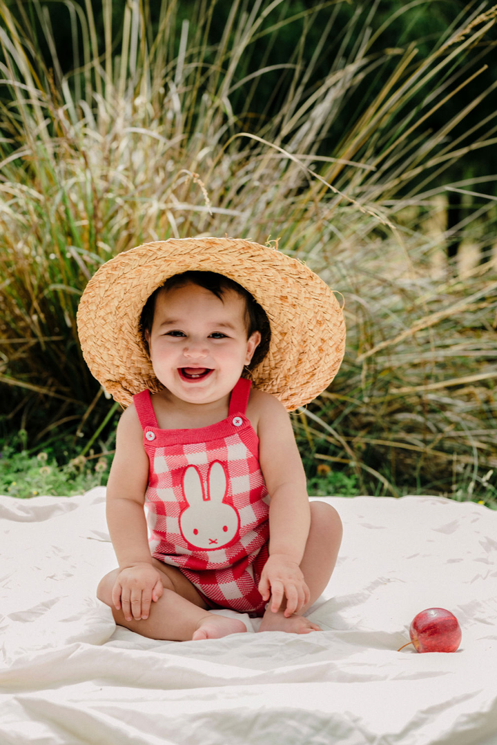 Knit Romper | Miffy - Cherry