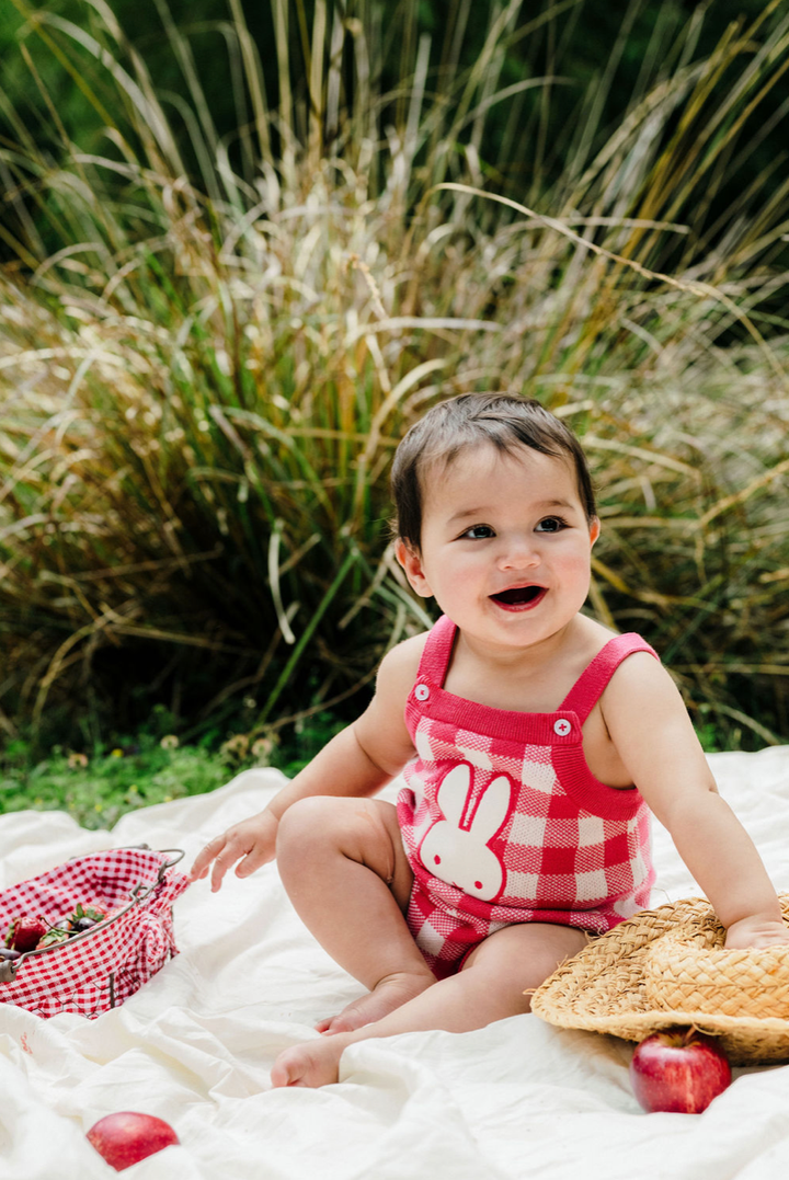 Knit Romper | Miffy - Cherry