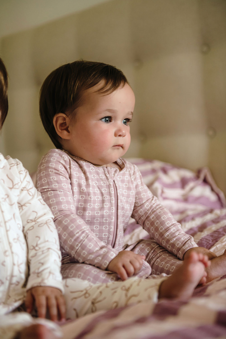 Onesie | Day or Night - Flower Gingham