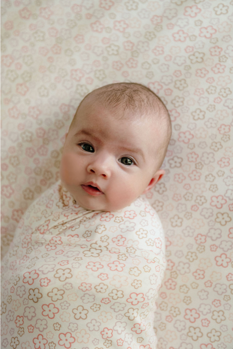 Large Stretchy Swaddle - Spring Blossom