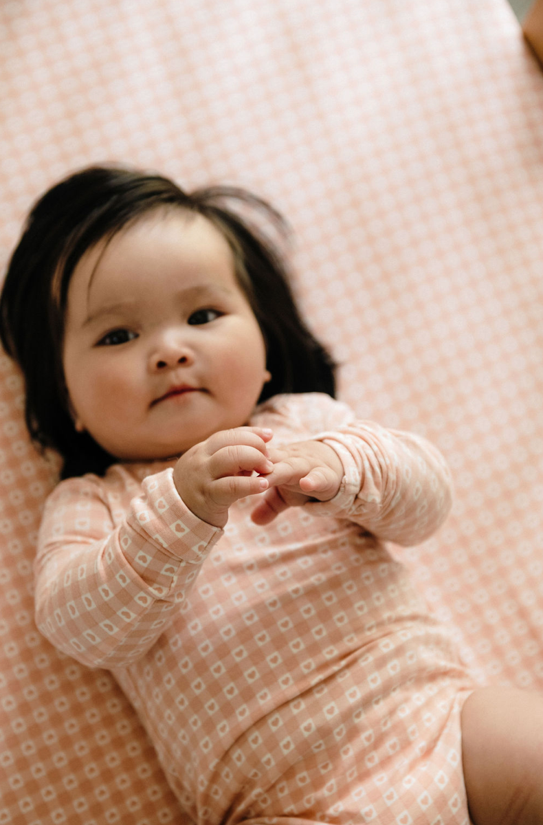 Bodysuit | Long Sleeve - Heart Gingham