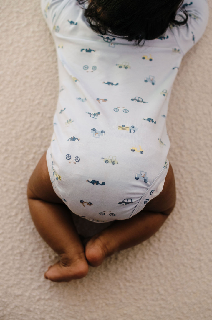 Bodysuit | Long Sleeve - Blue Haze Cars