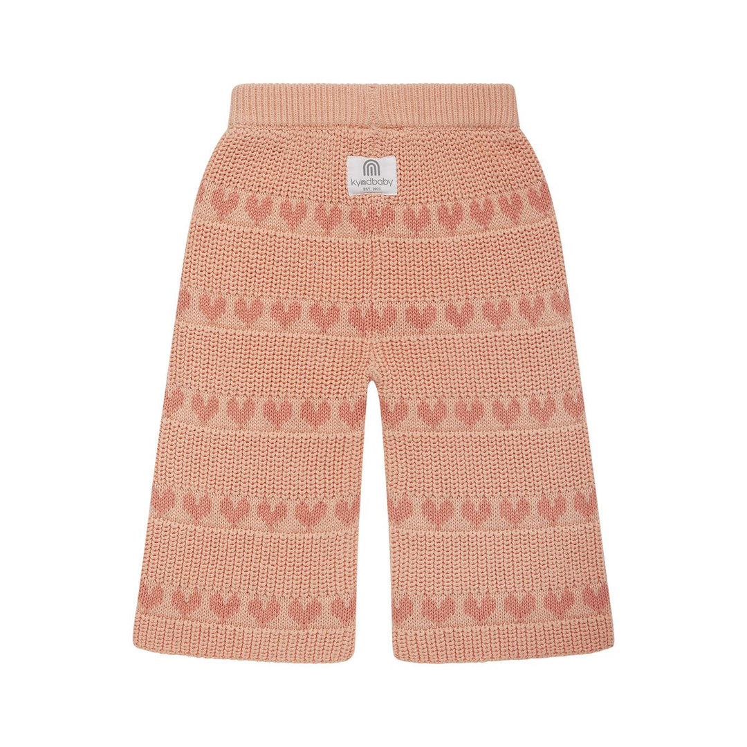 Pants | Knit Flare - Pink Heart