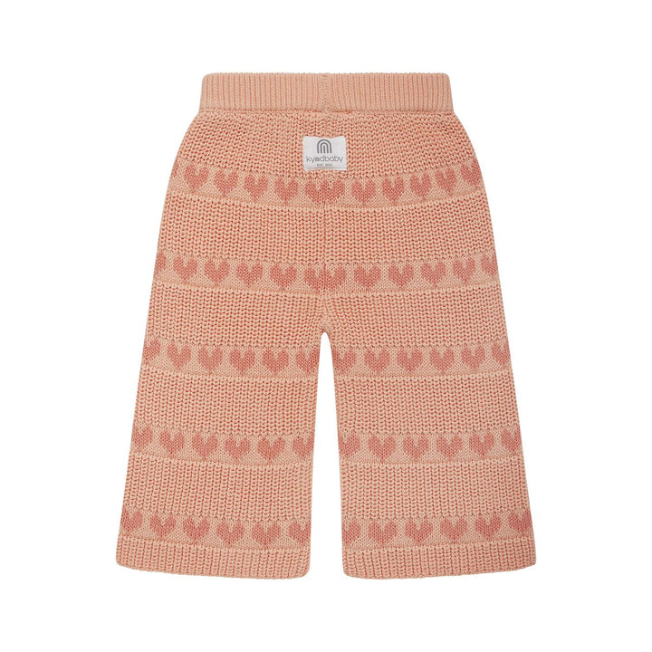 Pants | Knit Flare - Pink Heart