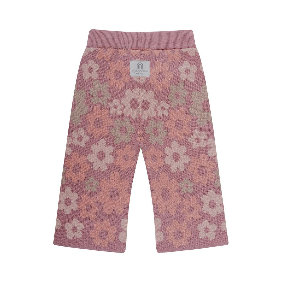 Pants | Knit Flare - Bold Floral