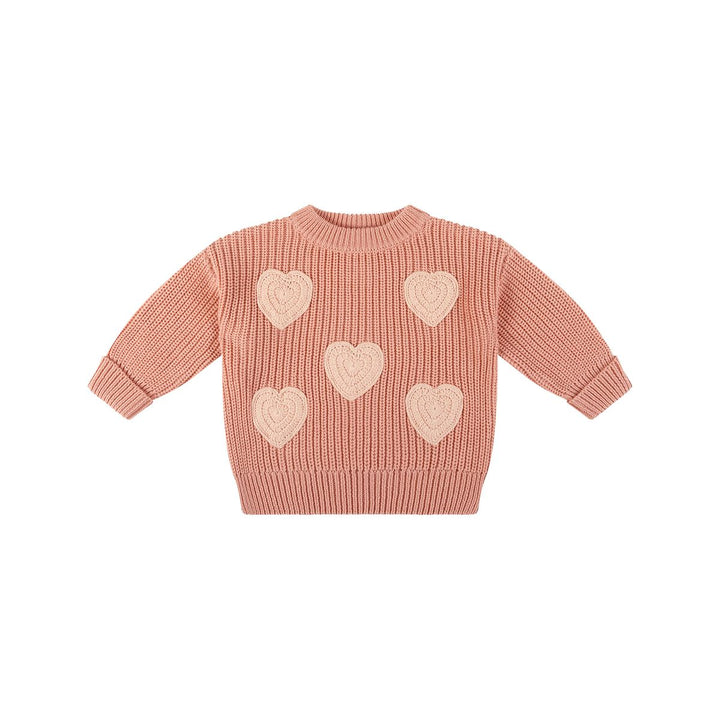 Knit Jumper | Embroidered - Cameo